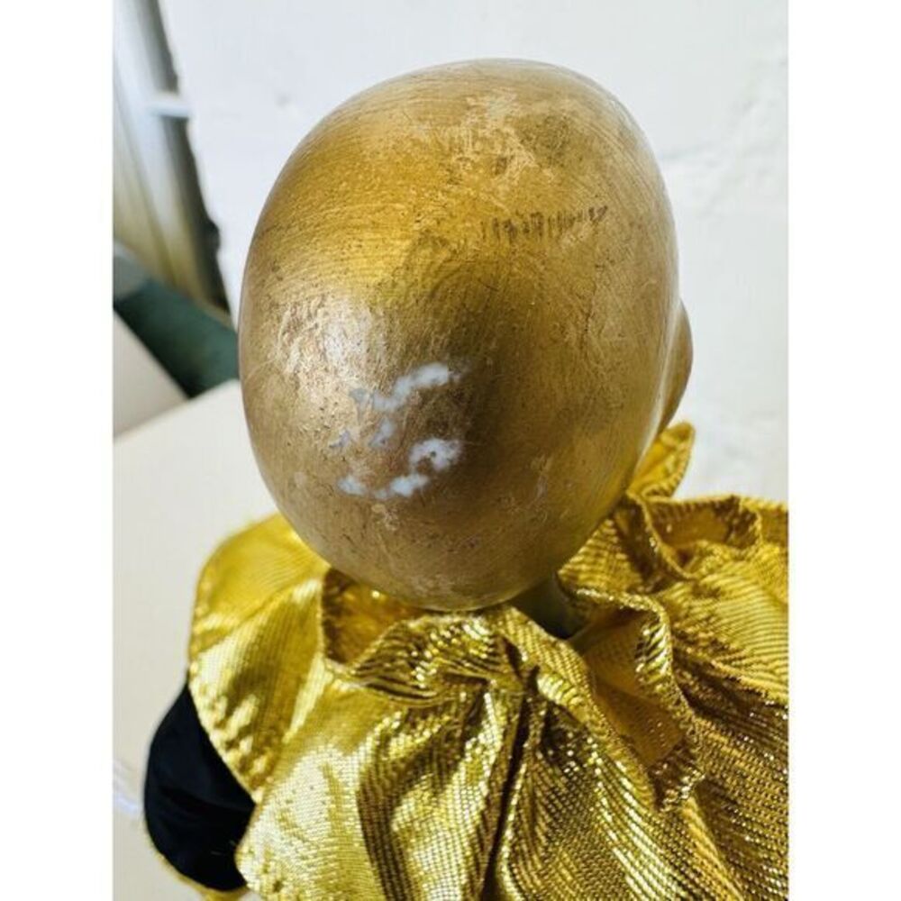 Victoria Impex Corp Collectible Black & Gold‎ Porcelain 16.5" Clown Jester Doll - Picture 10 of 16